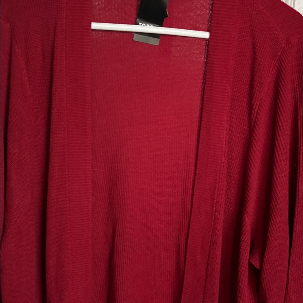 NWT Torrid Red cardigan Sweater